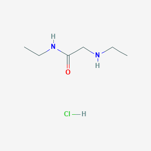 molecular formula C6H15ClN2O B2862270 N-Ethyl-2-(ethylamino)acetamide hydrochloride CAS No. 1225040-14-1