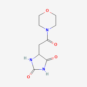 molecular formula C9H13N3O4 B2862276 5-[2-(Morpholin-4-yl)-2-oxoethyl]imidazolidine-2,4-dione CAS No. 1009666-48-1