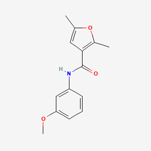 molecular formula C14H15NO3 B2862280 N-(3-methoxyphenyl)-2,5-dimethylfuran-3-carboxamide CAS No. 941965-27-1
