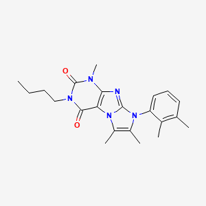 molecular formula C22H27N5O2 B2862281 2-Butyl-6-(2,3-dimethylphenyl)-4,7,8-trimethylpurino[7,8-a]imidazole-1,3-dione CAS No. 899987-70-3
