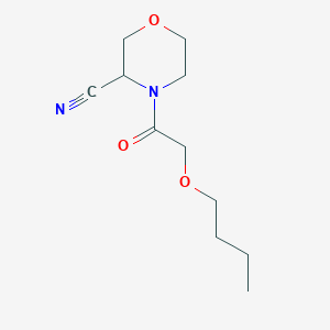 molecular formula C11H18N2O3 B2862285 4-(2-Butoxyacetyl)morpholine-3-carbonitrile CAS No. 1384637-28-8