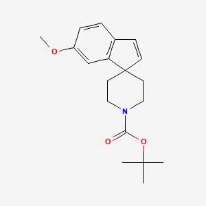 molecular formula C19H25NO3 B2862297 Tert-butyl 6-methoxyspiro[indene-1,4'-piperidine]-1'-carboxylate CAS No. 1160247-61-9