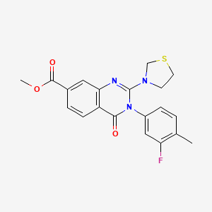 5-{3-[(3-Isopropoxypropyl)amino]-7-methylimidazo[2,1-b][1,3]benzothiazol-2-yl}-2-methoxyphenol