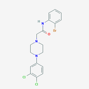 molecular formula C18H18BrCl2N3O B2862321 N-(2-bromophenyl)-2-[4-(3,4-dichlorophenyl)piperazin-1-yl]acetamide CAS No. 882081-20-1