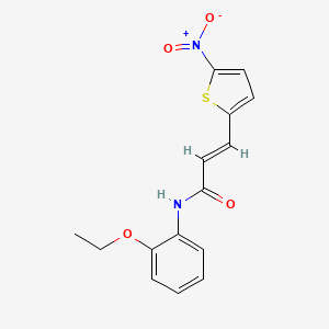(E)-N-(2-ethoxyphenyl)-3-(5-nitrothiophen-2-yl)acrylamide