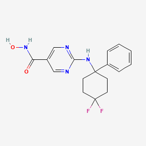 2-[(4,4-difluoro-1-phenylcyclohexyl)amino]-N-hydroxypyrimidine-5-carboxamide