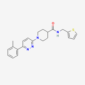 N-(thiophen-2-ylmethyl)-1-(6-(o-tolyl)pyridazin-3-yl)piperidine-4-carboxamide