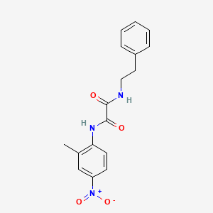 molecular formula C17H17N3O4 B2862370 N1-(2-methyl-4-nitrophenyl)-N2-phenethyloxalamide CAS No. 941939-98-6