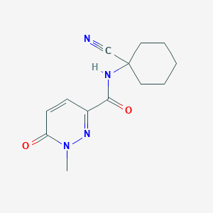 molecular formula C13H16N4O2 B2862386 n-(1-Cyanocyclohexyl)-1-methyl-6-oxo-1,6-dihydropyridazine-3-carboxamide CAS No. 2128549-07-3