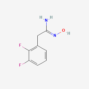 molecular formula C8H8F2N2O B2862396 2-(2,3-Difluorophenyl)-N'-hydroxyethanimidamide CAS No. 1158111-66-0
