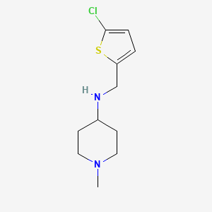 molecular formula C11H17ClN2S B2862487 N-((5-chlorothiophen-2-yl)methyl)-1-methylpiperidin-4-amine CAS No. 1096809-17-4