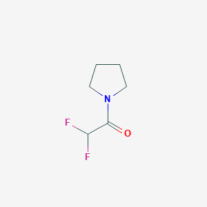 molecular formula C6H9F2NO B028625 2,2-Difluoro-1-(pyrrolidin-1-yl)ethan-1-one CAS No. 109872-83-5