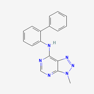 molecular formula C17H14N6 B2862662 N-{[1,1'-BIPHENYL]-2-YL}-3-METHYL-3H-[1,2,3]TRIAZOLO[4,5-D]PYRIMIDIN-7-AMINE CAS No. 899953-98-1