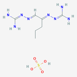 molecular formula C7H18N8O4S B028627 Propylglyoxal bis(guanylhydrazone) CAS No. 100757-53-7