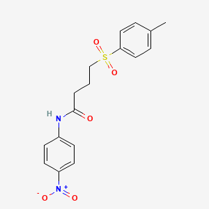 molecular formula C17H18N2O5S B2862728 N-(4-nitrophenyl)-4-tosylbutanamide CAS No. 70509-64-7