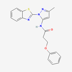 N-(1-(benzo[d]thiazol-2-yl)-3-methyl-1H-pyrazol-5-yl)-3-phenoxypropanamide