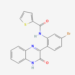 N-[5-bromo-2-(3-hydroxyquinoxalin-2-yl)phenyl]thiophene-2-carboxamide