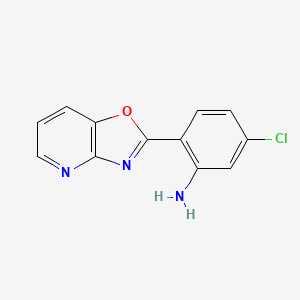 5-Chloro-2-{[1,3]oxazolo[4,5-b]pyridin-2-yl}aniline