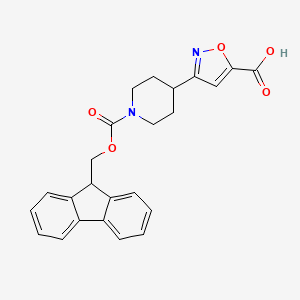 3-{1-[(9H-fluoren-9-ylmethoxy)carbonyl]piperidin-4-yl}-1,2-oxazole-5-carboxylic acid