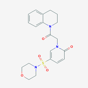 1-[2-(3,4-dihydroquinolin-1(2H)-yl)-2-oxoethyl]-5-(morpholin-4-ylsulfonyl)pyridin-2(1H)-one