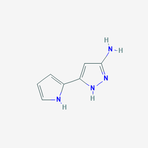 B2862821 3-(1H-pyrrol-2-yl)-1H-pyrazol-5-amine CAS No. 1174894-35-9