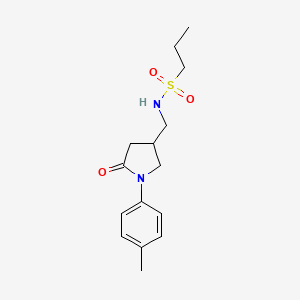N-((5-oxo-1-(p-tolyl)pyrrolidin-3-yl)methyl)propane-1-sulfonamide