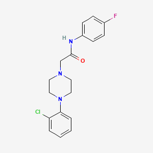 2-[4-(2-chlorophenyl)piperazin-1-yl]-N-(4-fluorophenyl)acetamide