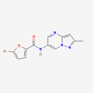 5-bromo-N-(2-methylpyrazolo[1,5-a]pyrimidin-6-yl)furan-2-carboxamide