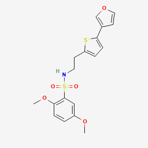 N-(2-(5-(furan-3-yl)thiophen-2-yl)ethyl)-2,5-dimethoxybenzenesulfonamide