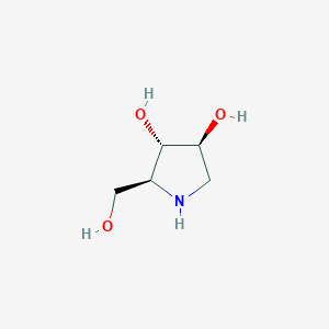 molecular formula C5H11NO3 B028629 1,4-Dideoxy-1,4-imino-L-arabinitol CAS No. 100937-53-9