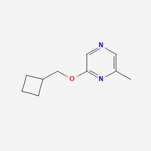 molecular formula C10H14N2O B2862903 2-(Cyclobutylmethoxy)-6-methylpyrazine CAS No. 2201316-44-9