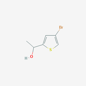 molecular formula C6H7BrOS B2862928 2-Thiophenemethanol, 4-bromo-alpha-methyl- CAS No. 34878-46-1