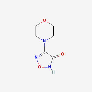 molecular formula C6H9N3O3 B2863001 3-Hydroxy-4-(morpholin-4-yl)-1,2,5-oxadiazole CAS No. 292856-46-3