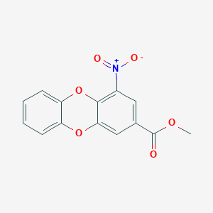 molecular formula C14H9NO6 B2863016 Methyl 4-nitrooxanthrene-2-carboxylate CAS No. 924843-92-5