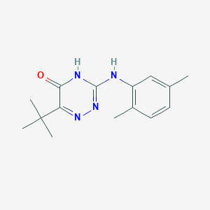 molecular formula C15H20N4O B2863024 6-tert-butyl-3-[(2,5-dimethylphenyl)amino]-1,2,4-triazin-5(4H)-one CAS No. 898650-64-1