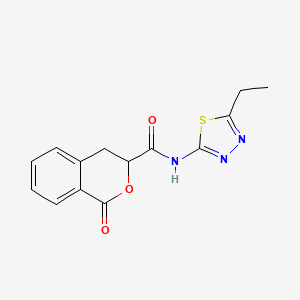 molecular formula C14H13N3O3S B2863041 N-(5-ethyl-1,3,4-thiadiazol-2-yl)-1-oxo-3,4-dihydro-1H-isochromene-3-carboxamide CAS No. 627044-13-7