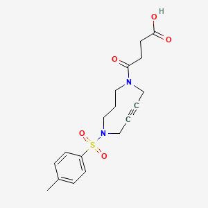 molecular formula C18H22N2O5S B2863058 DACN(Tos,Suc-OH) 