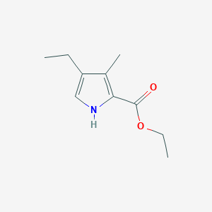 molecular formula C10H15NO2 B2863064 Ethyl 4-ethyl-3-methyl-1H-pyrrole-2-carboxylate CAS No. 4391-98-4
