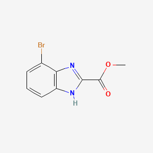 molecular formula C9H7BrN2O2 B2863112 Methyl 4-bromo-1H-benzo[D]imidazole-2-carboxylate CAS No. 1803896-95-8