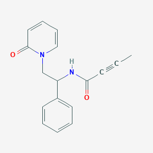 N-[2-(2-Oxopyridin-1-yl)-1-phenylethyl]but-2-ynamide