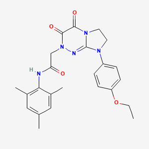 2-(8-(4-ethoxyphenyl)-3,4-dioxo-3,4,7,8-tetrahydroimidazo[2,1-c][1,2,4]triazin-2(6H)-yl)-N-mesitylacetamide
