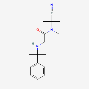 N-(1-cyano-1-methylethyl)-N-methyl-2-[(2-phenylpropan-2-yl)amino]acetamide