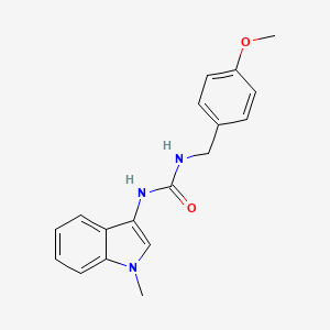 molecular formula C18H19N3O2 B2863170 1-(4-methoxybenzyl)-3-(1-methyl-1H-indol-3-yl)urea CAS No. 941987-86-6