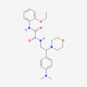 molecular formula C24H32N4O4 B2863188 N'-{2-[4-(dimethylamino)phenyl]-2-(morpholin-4-yl)ethyl}-N-(2-ethoxyphenyl)ethanediamide CAS No. 900006-22-6