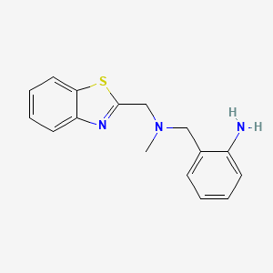 2-({[(1,3-Benzothiazol-2-yl)methyl](methyl)amino}methyl)aniline