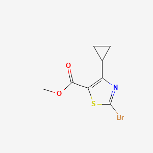 molecular formula C8H8BrNO2S B2863197 Methyl 2-bromo-4-cyclopropyl-1,3-thiazole-5-carboxylate CAS No. 1694603-35-4
