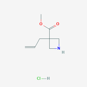 Methyl 3-prop-2-enylazetidine-3-carboxylate;hydrochloride