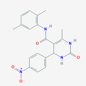 N-(2,5-dimethylphenyl)-6-methyl-4-(4-nitrophenyl)-2-oxo-3,4-dihydro-1H-pyrimidine-5-carboxamide
