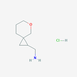 molecular formula C8H16ClNO B2863235 5-Oxaspiro[2.5]octan-2-ylmethanamine;hydrochloride CAS No. 2460749-67-9