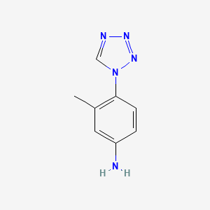 molecular formula C8H9N5 B2863280 3-methyl-4-(1H-1,2,3,4-tetrazol-1-yl)aniline CAS No. 891038-92-9